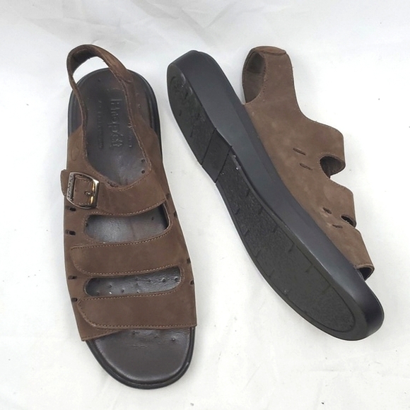 Propet Brown Leather Sandal - Picture 1 of 9